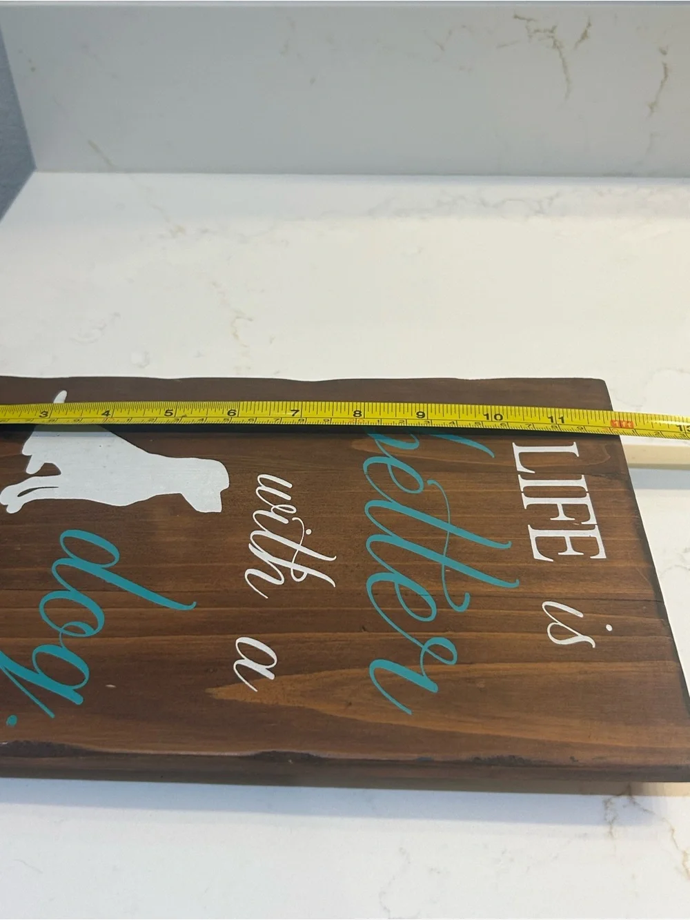 rustic wooden wall sign 